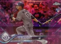 2018 Topps Chrome Update #HMT54 Austin Meadows Pink Refractor Baseball Card