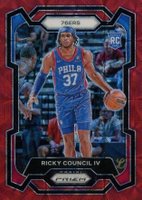 2023 Panini Prizm #294 Ricky Council IV Red Choice Basketball Card