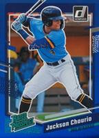 2023 Panini Donruss #85 Jackson Chourio Holo Blue Baseball Card