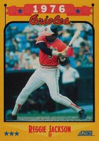 1988 Score #501 Reggie Jackson 1976 Orioles Baseball Card