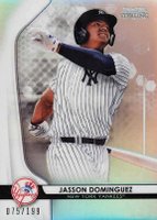 2020 Bowman Sterling #BPR15 Jasson Dominguez Refractor Baseball Card