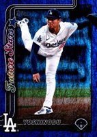 2025 Topps #231 Yoshinobu Yamamoto Purple Holo Foil Baseball Card