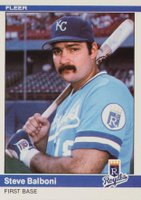 1984 Fleer Update #U-6 Steve Balboni Baseball Card