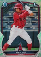 2023 Bowman Chrome Prospects #BCP123 Jorge Ruiz Lunar Glow Refractor Baseball Card