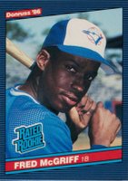 1986 Donruss #28 Fred McGriff Baseball Card