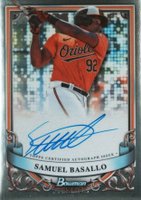 2024 Bowman Sterling Prospect Autographs #PASB Samuel Basallo Baseball Card