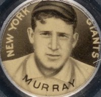 1910 Sweet Caporal Pins # Red Murray Small Letters Baseball Card