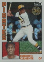 2019 Topps Silver Pack 1984 Chrome Promo  #33 Roberto Clemente Baseball Card