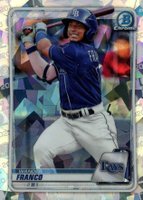 2020 Bowman Chrome Prospects #BCP1 Wander Franco Atomic Refractor Baseball Card