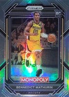 2022 Panini Prizm Monopoly #36 Bennedict Mathurin Silver Prizm Basketball Card