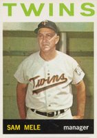 1964 Topps #54 Sam Mele Baseball Card