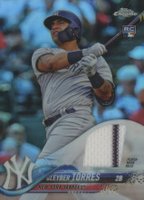 2018 Topps Complete Set Chrome Rookie Relic #WSE1 Gleyber Torres Baseball Card