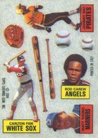 1984 Topps Rub Downs # Carew/Fisk/Ray/Young Baseball Card