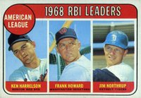 1969 Topps #3 A.L. R.B.I. Leaders Baseball Card