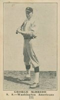 1917 Collins-McCarthy #111 George McBride Baseball Card