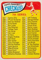 1965 Topps #508L 7th Series Checklist (507-598) Large print on front Baseball Card
