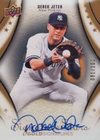2009 Upper Deck Signature Stars #37 Derek Jeter Gold Autograph Baseball Card