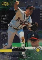 1999 Upper Deck Ionix #R65 Greg Maddux Techno-Reciprocal Baseball Card