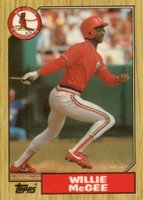 1987 Topps Tiffany #440 Willie McGee Baseball Card