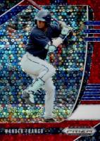 2020 Panini Prizm Draft Picks #PDP116 Wander Franco Red Donut Circles Baseball Card