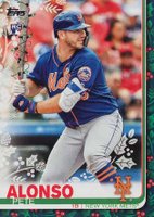 2019 Topps Holiday #71 Pete Alonso Lights on Bat Baseball Card