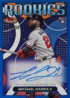 2023 Topps Finest Finest Rookies Design Variation Autographs #RDAMH Michael Harris II Blue Baseball Card
