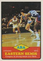 1973 Topps #205 ABA Eastern Semi-finals Cougars/Nets Basketball Card