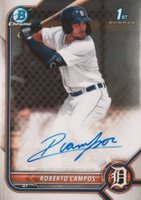 2022 Bowman Chrome Prospect Autographs #CPARCS Roberto Campos Baseball Card