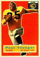 1956 Topps #18 Tank Younger Football Card