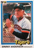 1981 Donruss #370 Sparky Anderson Baseball Card