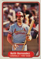 1982 Fleer #114 Keith Hernandez Baseball Card