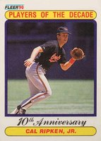 1990 Fleer #624 Cal Ripken Jr. Correct spelling Baseball Card