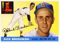 1955 Topps #171 Dick Brodowski Baseball Card