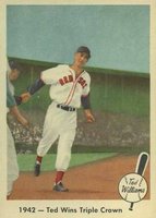 1959 Fleer Ted Williams #19 1942- Ted Wins Triple Crown Baseball Card
