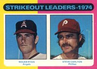 1975 O-Pee-Chee #312 Strikeout Leaders Baseball Card