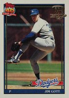 1991 Topps Desert Shield #606 Jim Gott Baseball Card