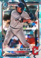 2021 Bowman Sapphire Edition Chrome Prospects #BCP124 Bo Naylor Aqua Baseball Card