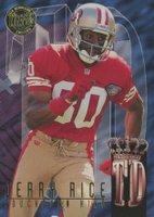 1995 Ultra Touchdown King #6 Jerry Rice Football Card