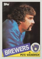 1985 Topps #254 Pete Vuckovich Baseball Card