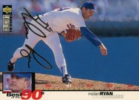 1995 Collector's Choice #52 Nolan Ryan Gold Signature Baseball Card