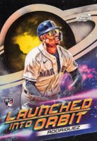 2022 Topps Cosmic Chrome Launched Into Orbit Die-Cut #19 Julio Rodriguez Baseball Card