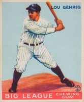 1933 Goudey #160 Lou Gehrig Baseball Card