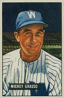 1951 Bowman #205 Mickey Grasso Baseball Card