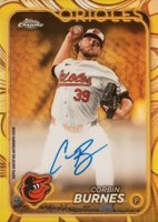 2024 Topps Gilded Collection Topps Chrome Gold Autographs #CGACB Corbin Burnes Yellow/Gold Baseball Card