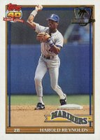 1991 Topps Desert Shield #260 Harold Reynolds Baseball Card
