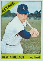 1966 Topps #576 Dave Nicholson Short Print Baseball Card