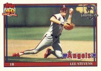 1991 Topps Desert Shield #648 Lee Stevens Baseball Card