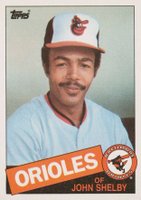 1985 Topps #508 John Shelby Baseball Card