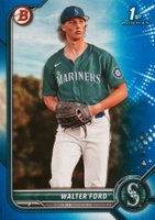 2022 Bowman Draft #BD187 Walter Ford Blue Baseball Card