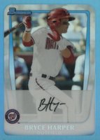 2013 Bowman Blue Sapphire Reprints #BP1 Bryce Harper Baseball Card